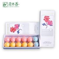 Rose Essential Foot Bath Ball 30g×12PCS Moisturizing Bath Bomb Foot Soak