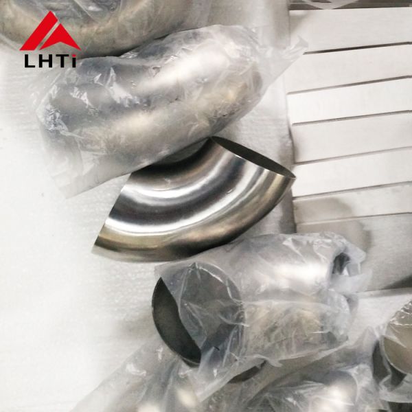 polished 2'' 3'' 4'' gr2 45 deg 90 deg titanium elbow exhausted pipe fittings