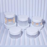 Tamanho grande recipiente plástico geado do frasco com Flip Cover 180ml 240ml 300ml