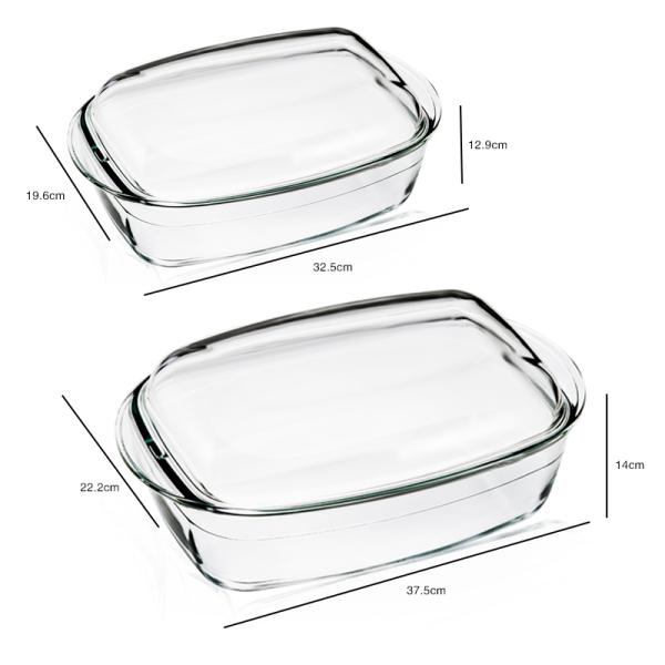 High Borosilicate Glass Tableware Food Safe Pizza Glass Baking Pan