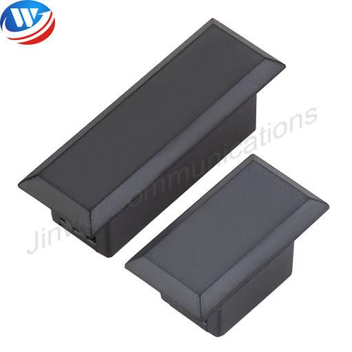FTTX Network Fiber Optic Accessories Black Fiber Optic Dust Caps