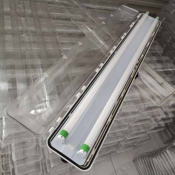 ATEX Full Plastic 2*36 W Double Tubes 220 Vac Lamps Explosion Proof Fluorescent Lights
