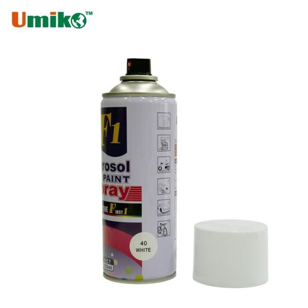 Weather Proof F1 Aerosol Spray Paint White 450ml For DIY And Industrial Use