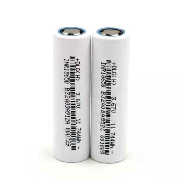 High Capacity 3C 3.7V 3200mAh NMC Li-Ion 18650 Battery Cell 18650