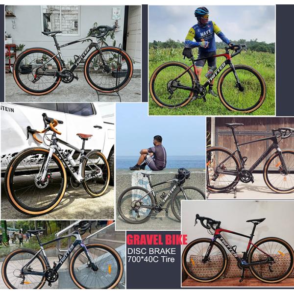 Велосипед тарельчатого тормоза скорости велосипеда 24 волокна углерода размера 700*40C колеса гибридный