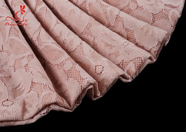 China Factory Wholesale Tricot Lace Fabric Luxury Elegant Allover for Apparels and Garment Dress