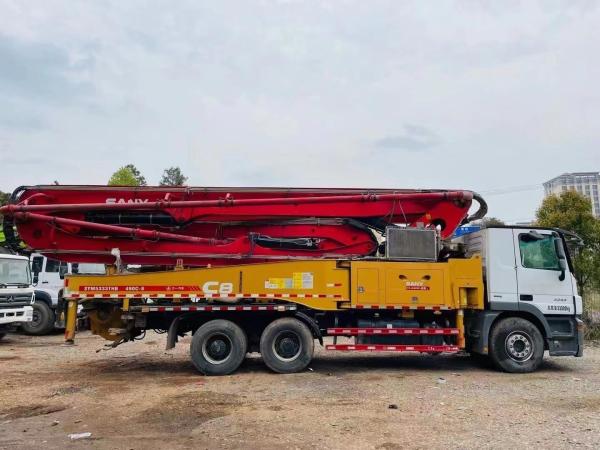 Hydraulic Machining Process Cylinder Type 49 Meter Concrete Pump Truck on Mercedes Benz