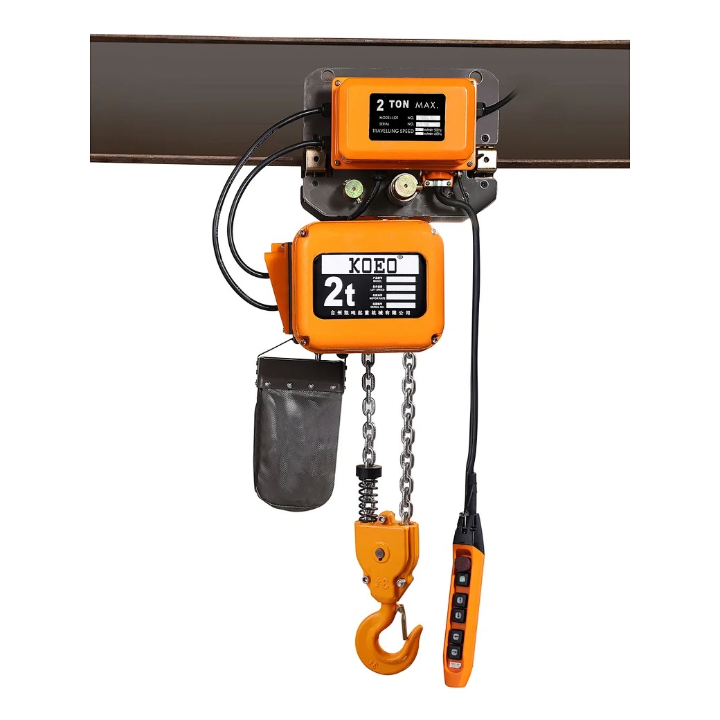 10 Ton Electric Crane Hoists Double Chain Crane Trolley Hoist For Overhead Bridge Crane Lifting System