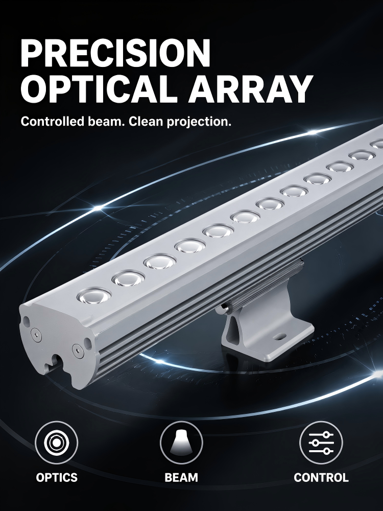 Aluminum Housing LED Wall Washer Lights With Adjustable Bracket For Outdoor Building