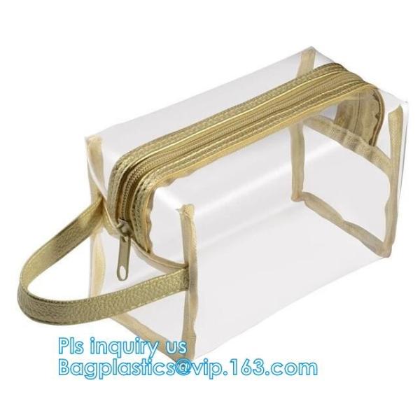 Cosmetic Bag with Zipper Candy Carry Bag, Waterproof Beach Tote Bag with Zipper Closure, mesh makeup bag for costmetic b