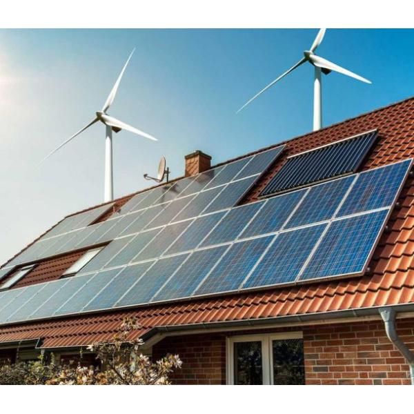 Sistema de generación de energía eólica de turbina eólica casera personalizable con diseño versátil