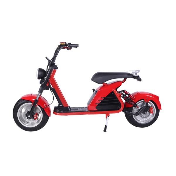 Double-battery Rechargeable Motorcycle with 18*10 inch Wheel Size Upgradeable to 12 inch