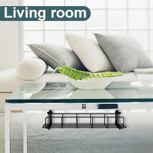 Home Office Desk Mount Cable Management Tray Non-folding Rack Storage Holders Racks