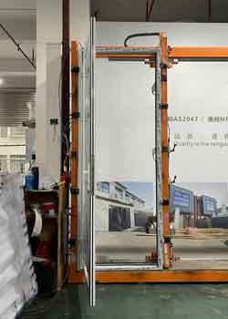 Australian Standard Swing Door with Minimalist Slim Frame and Wind & Rain Resistant Double-layer Tempered Glass