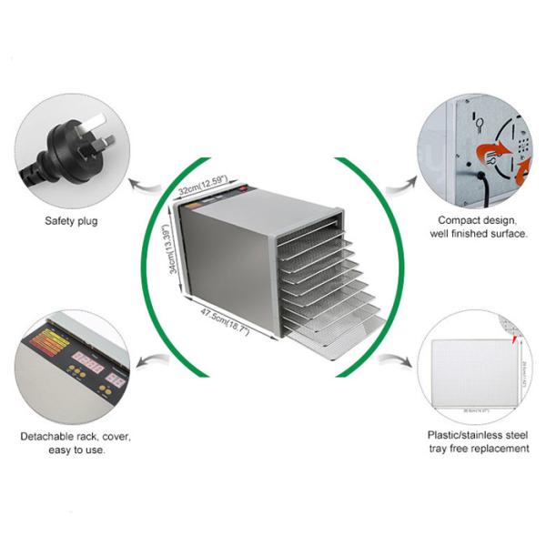 Mini Home Fruits And Vegetables Drying Machine Price 10 Layers Food Dehydrator