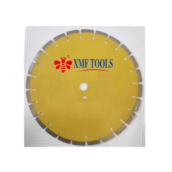 14 ” Laser Welded Saw Blade With Deep Teeth  For Green  Concrete  Aspholt Yellow