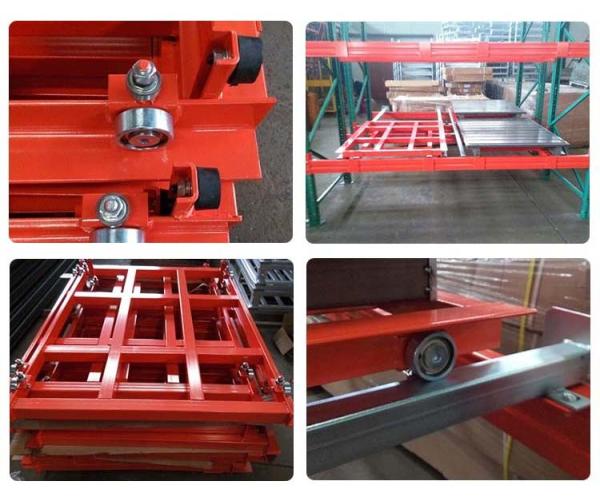 Adjustable Heavy Duty Push Back Pallet Racking System FEM standard