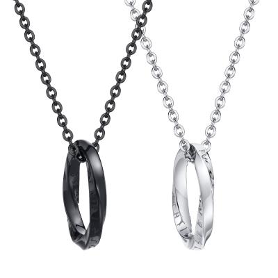 Collier rond en acier inoxydable avec chiffres romains