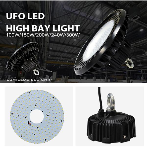 5000K 100 Watt UFO LED High Bay lights Aluminum Alloy body