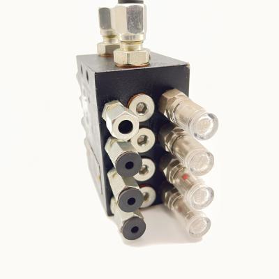 O distribuidor progressivo 8ASQ-0.1/0.15/0.2X2/D66D é adequado para lubrificar barris de bomba