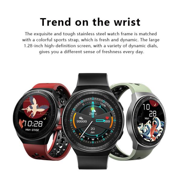 TFT записывая Ip67 водоустойчивый умный браслет, идущий дозор HRS3300 с музыкой