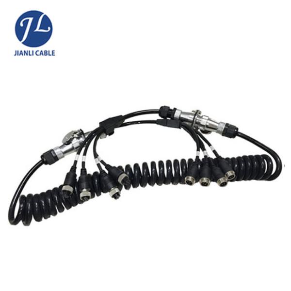 3 Channels 7 Core IP67 Rear View Camera Cable
