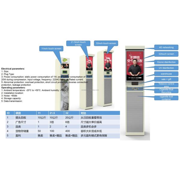Cigarette butt recycling machine