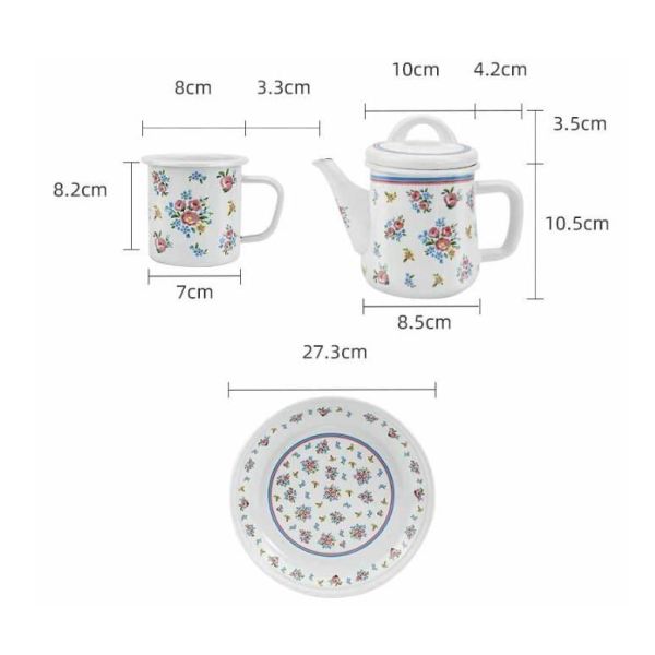 Customized Color Enamel Kettle Classic Saudi Type Enamel Coating Double Coating Teapot