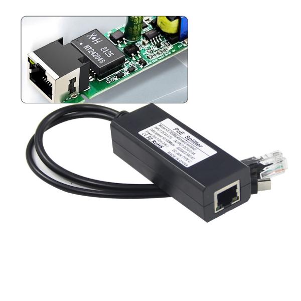 48Vから24VPOEスプリッタ 1Gbps IEEE 802.3af セキュリティカメラ