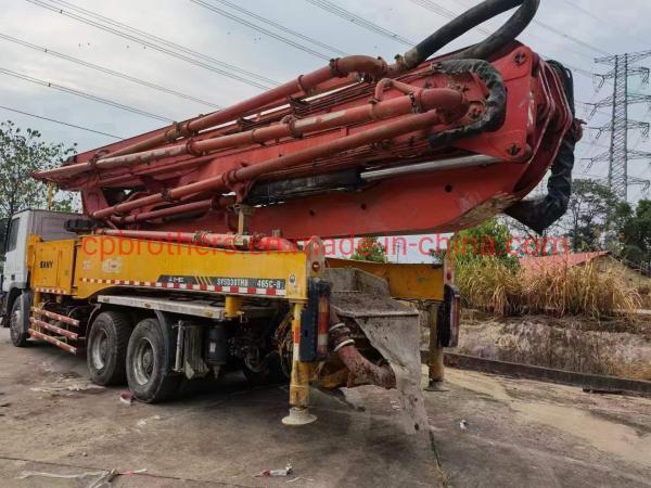 Mercedes Benz Chassis Used Concrete Pump Truck with Max.Theory Output of 120/170 M3/H