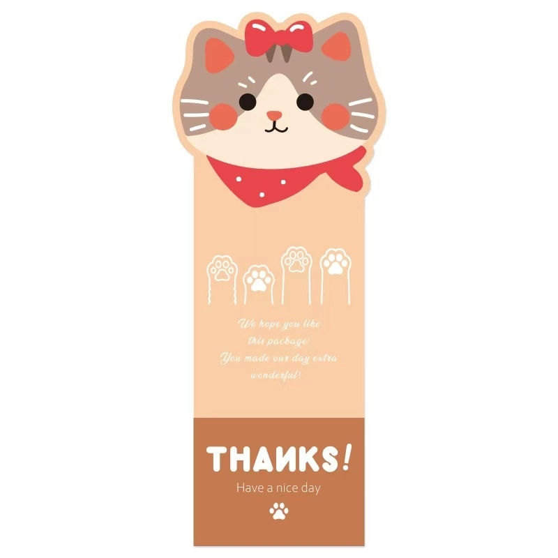 Packaging Sealing Labels With Cute Cartoon Cat Designs For E-Commerce Boxes