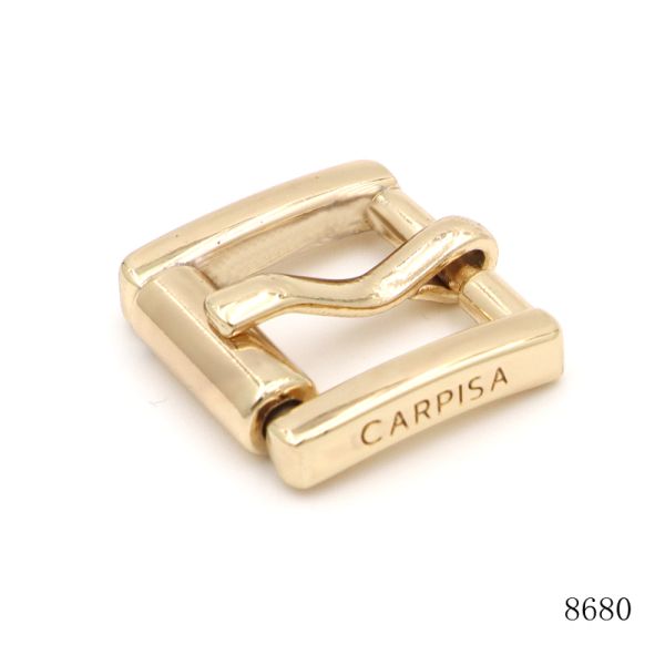 New Design Custom Logo Engraved Pin Buckle Zinc Alloy Pin Slider Buckle For Handbags Hardware Accessories