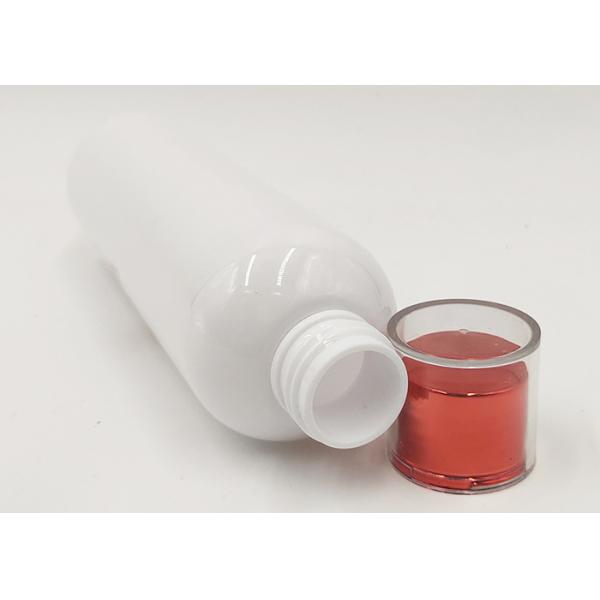 200ml White Pet Cosmetic Bottle , Cosmetic Packaging Bottle Screw Cap Design