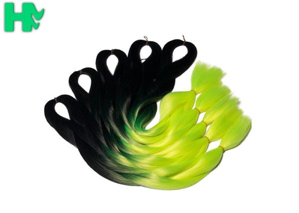 Kanekalon Ombre Color Synthetic Hair Pieces Jumbo Braiding Hair Large Stock