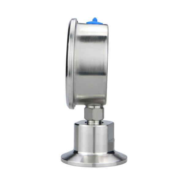 1-100bar Stainless Steel Clamp Type Sanitary Diaphragm Pressure Gauge for Industrial