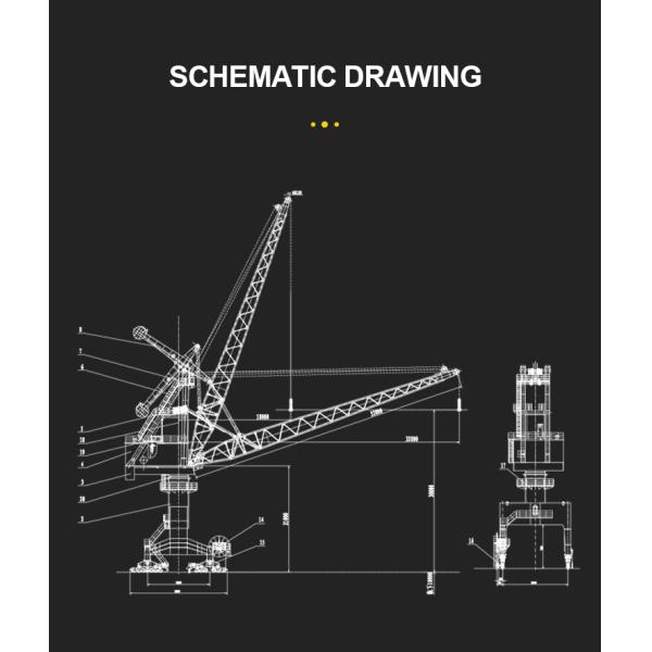 Ровное Luffing электротехническое оборудование крана 380V мобильной гавани портальное