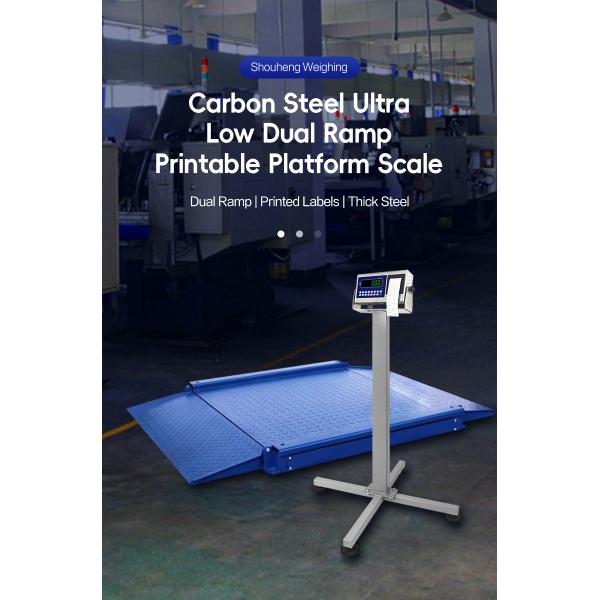 SOHE 600*800mm 500KG Carbon Steel Ultra Low Platform Scale Division 0.2KG Double Ramp