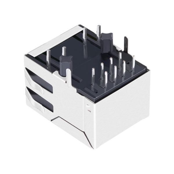 LU1T516-43 LF 10/100BASE-TX Single Port RJ45 Connector With LEDs
