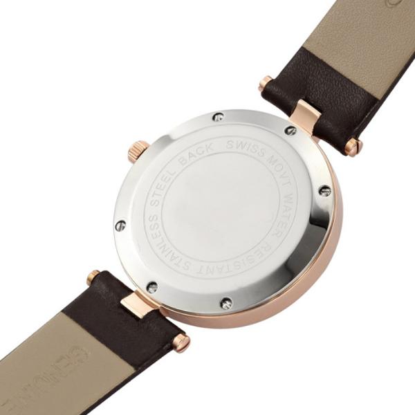 Casual Jewelry Womens Fashion Watch , MOP Dial Genuine Leather Band Watch