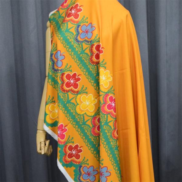 Vestido impreso bordado moda hawaiana de encargo del estilo de la falda de las mujeres