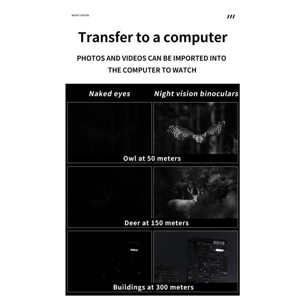 Бинокли ночного видения инфракрасного изумленных взглядов 4K ночного видения на охотиться 3,2