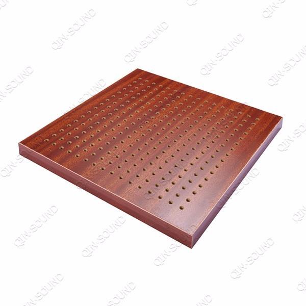 O ginásio perfurou os painéis acústicos de madeira soa - os painéis perfurados absorventes do Mdf