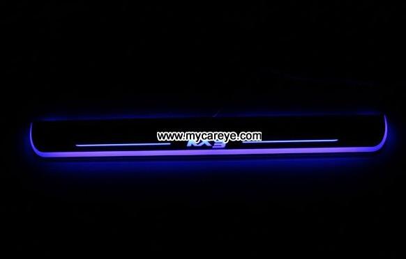Kia KX3 Car accessory stainless steel scuff plate door sill plate light LED