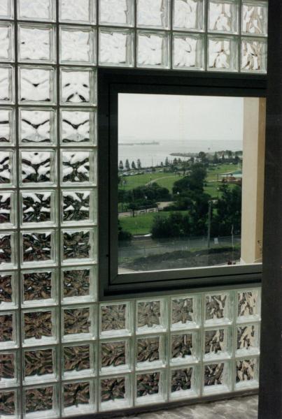 Telas de mosaico de vidro de parede interior transparente para bloco de vidro de cozinha