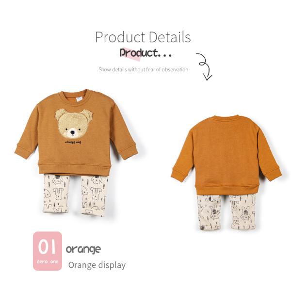 Seasonal Style Baby Girls' Clothing Sets for 1 Year Top and Pants Winter Arrival