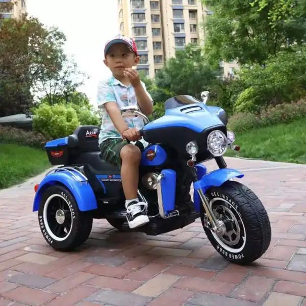 Remote Control Exquisite Kids Electric Motorcycle 3 Wheel 6-12km/H Speed