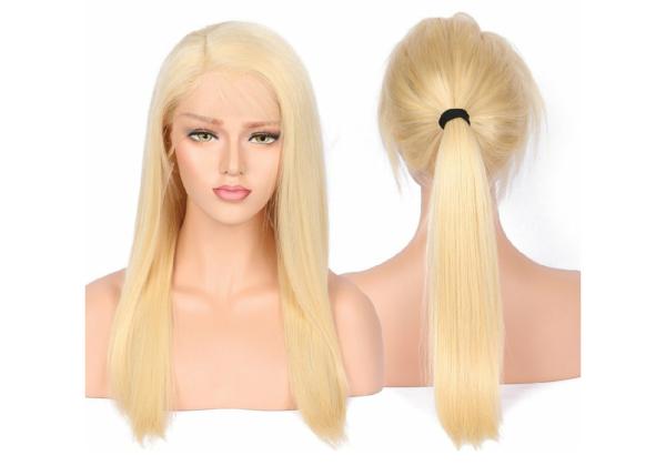 European Remy Blonde Full Lace Wigs Human Hair 8A Grade Without Knots Or Lice