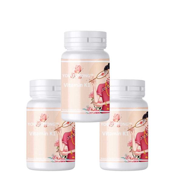 Витамин К1 Мягкие гели Добавка 100 Мкг Безглютена 60 Счет здоровья костей Сверты