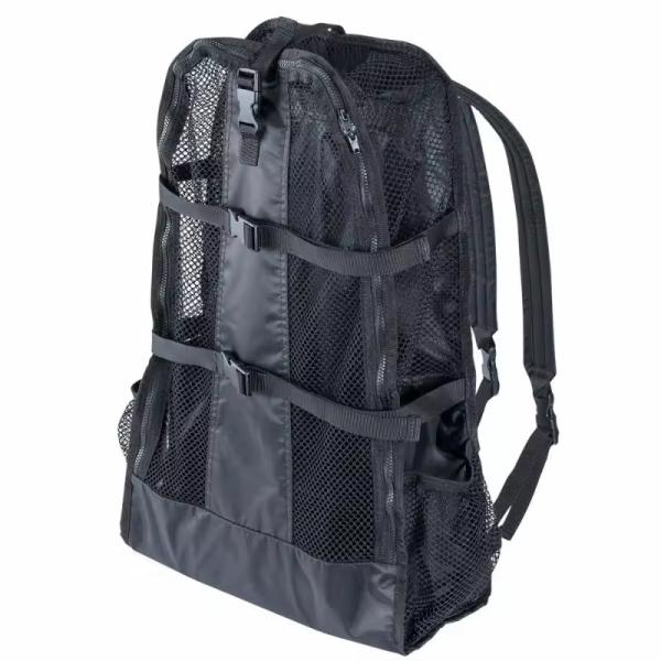 Customizable Foldable Scuba Mesh Backpack 45L Capacity For Outdoor Sports