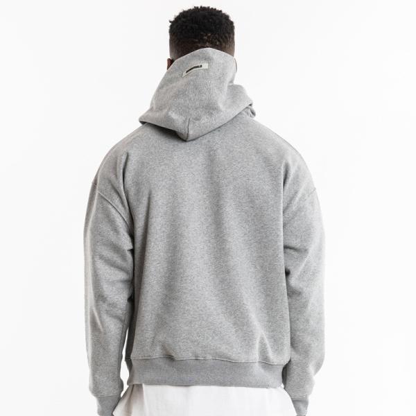 Algodão 100% que imprime a planície grossa Terry Hoodie Embroidered Unisex francês desproporcionado